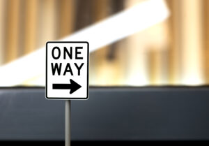 one way sign city